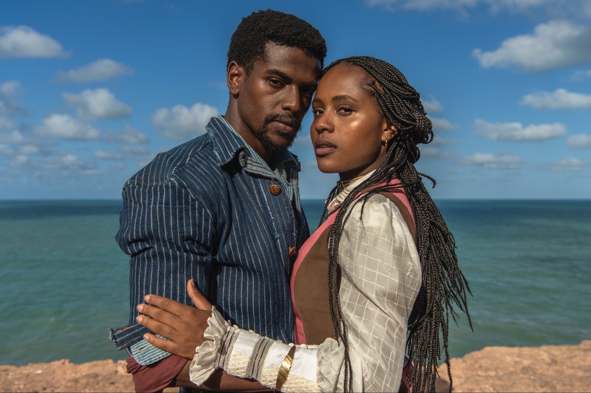 Duda Santos e Ronald Sotto em "A Nobreza do Amor"