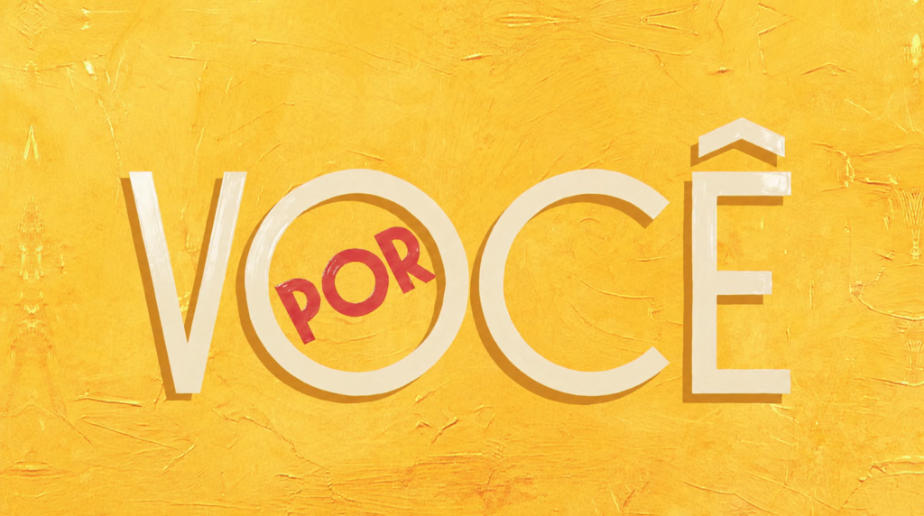 Logo oficial de Por Você (2026), novela das sete da TV Globo.